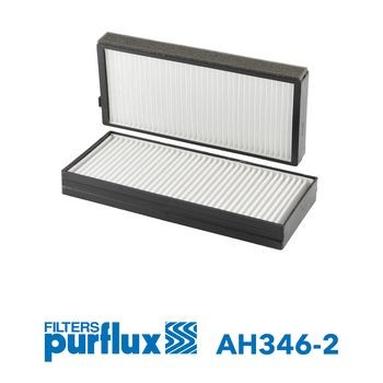 PURFLUX Pollen filter AH346-2 PURFLUX AH346-2 KIA Clarus Saloon (K9A) air conditioning filter replacement
