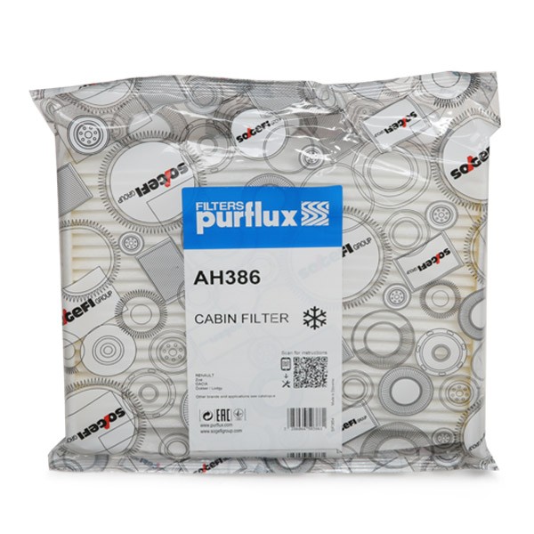 PURFLUX Pollenfilter AH386 Pollenfilter PURFLUX Nissan JUKE AH386