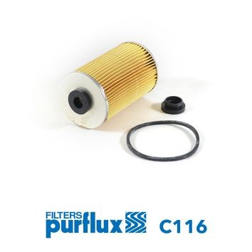 PURFLUX Brændstof-filter C116 PURFLUX C116 originale W111 Coupe (W111) Brændstoffilter hvad koster