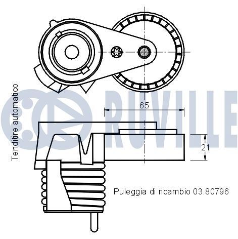 RUVILLE Vačkový hriadeľ 215019 215019 RUVILLE Vačkový hriadeľ Chevrolet lacné