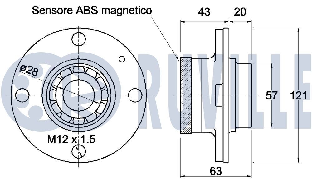 RUVILLE Knastaksel 215503 Knastaksel RUVILLE Volvo V90 Kombi 215503