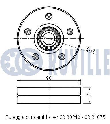 RUVILLE Suporte, motor 325435 325435 Apoios de motor AUDI A3 RUVILLE