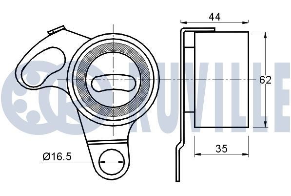 RUVILLE Tandhjul, knastaksel 3453037 Knastaksel forstiller MITSUBISHI RUVILLE 3453037