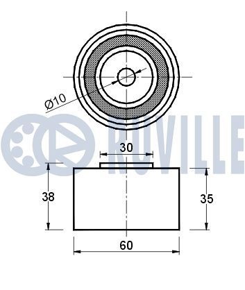 RUVILLE Tendicatena distribuzione 3453051 3453051 Tendicatena distribuzione RUVILLE OPEL CORSA costo