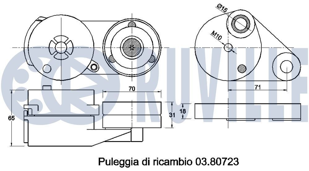 RUVILLE Καδένα χρονισμού 3469003 3469003 Καδένα χρονισμού CITROËN C3 RUVILLE