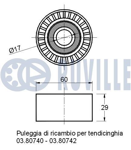 RUVILLE Catena, Azionamento pompa olio 3469017 3469017 Catena di trasmissione MERCEDES-BENZ Serie 123 RUVILLE costo