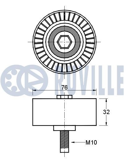 RUVILLE Registerkjede 3484006 3484006 Registerkjede HYUNDAI ix20 RUVILLE
