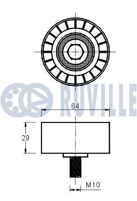 RUVILLE Batente de encosto, suspensão 835417 Fole & batente para amortecedor FORD RUVILLE 835417