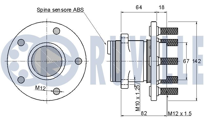 RUVILLE Remondikomplekt, stabilisaatorilaager 985139 985139 Stabilisaatori puksid MERCEDES-BENZ 124. Seeria RUVILLE