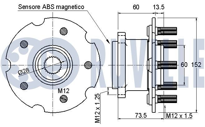 RUVILLE Kinnitus, stabilisaator 985338 985338 Stabilisaatori puksid OPEL INSIGNIA RUVILLE