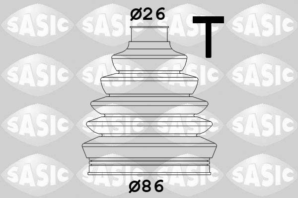 SASIC Asmanchetten set 1906041 Skoda SUPERB Aandrijfashoes SASIC 1906041