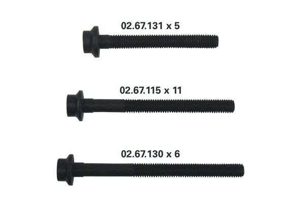 TRUCKTEC AUTOMOTIVE Topbolte-sæt 02.67.132 TRUCKTEC AUTOMOTIVE 02.67.132 Mercedes Sprinter 2t Bus Strækbolte pris