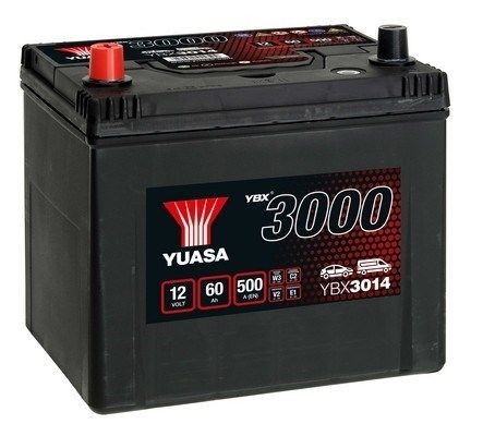 YUASA Startbatteri YBX3014 YUASA YBX3014 Bilbatteri Hiace Minibuss (H11, H20, H30, H40) originale pris