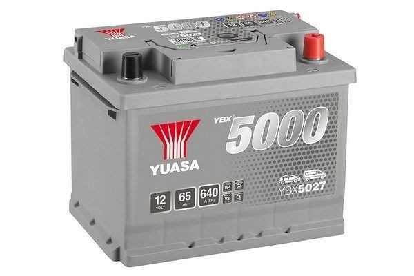 Starterbatteri YUASA YBX5027 YUASA YBX5000 YBX5027 Bilbatteri Peugeot 1007 2020