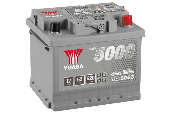 YUASA Startbatteri YBX5063 Bilbatteri YUASA RX-7 YBX5063 billige