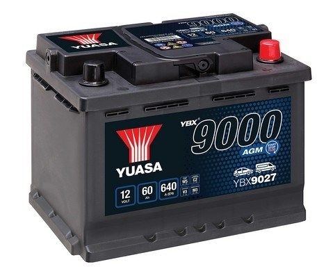 YUASA Indító akkumulátor YBX9027 Elektromos rendszer Kia Rio Kombi: Indító akkumulátor YUASA YBX9000 YBX9027