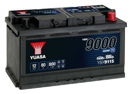 Batteria YUASA YBX9115 580901080 YUASA YBX9000 YBX9115 Batterie Start-Stop BMW X3 2007