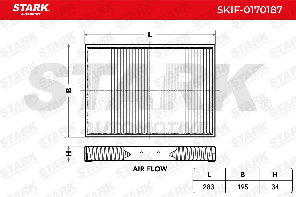 STARK Filtro, ar do habitáculo SKIF-0170187 SKIF-0170187 Filtro de ar do habitáculo LAND ROVER DISCOVERY STARK