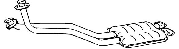 VEGAZ Främre ljuddämpare BR-57 VEGAZ BR-57 Främre ljuddämpare Hyundai PONY kostand