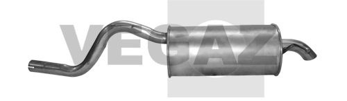 Bakre eksospotte VEGAZ RS-423 VEGAZ RS-423 Sluttlyddemper sport og universal Renault TWINGO 2009