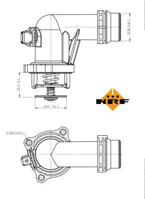 NRF Blīvju komplekts, Dzinējs 77017 Blīvju komplekts motora bloks NRF Opel ZAFIRA 77017