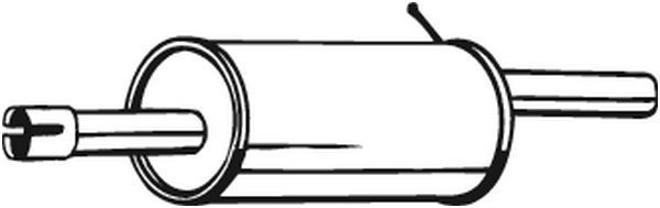 BOSAL Rear silencer 200-015 Renault CLIO BOSAL exhaust silencer 200015