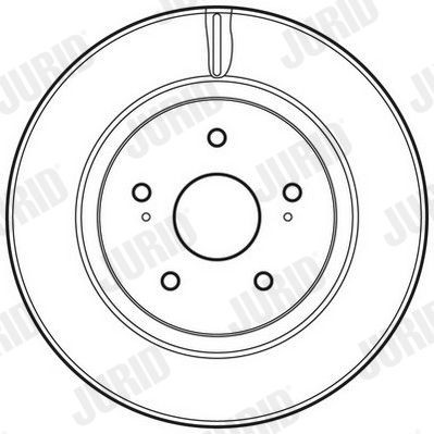 JURID Bremseskive 562632JC JURID 562632JC Bremseskive SUZUKI Grand Vitara II SUV (JT, TE, TD) 2.7 (JB627) 188 HK 2007