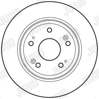 Bremseskive JURID 562687JC JURID 562687JC: Bremseskive Honda HR-V 2023