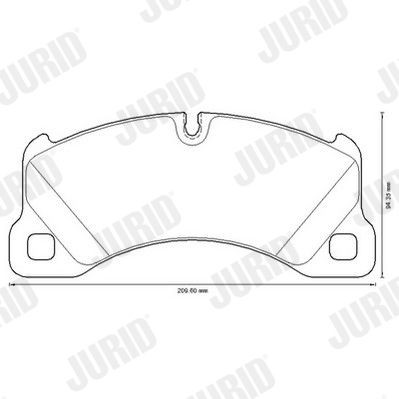 JURID Kit pastiglie freni 573329JC 573329JC Pastiglie dei freni JURID PORSCHE 911 costo