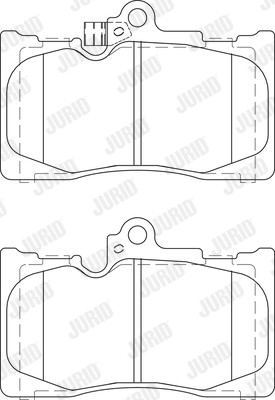 JURID Brake pad set 573413J 573413J JURID brake pads for TOYOTA URBAN CRUISER