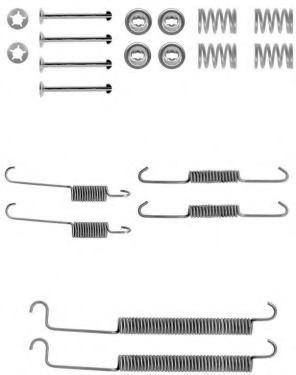 FERODO Kit d'accessoires, mâchoire de frein FBA205 Kit d'accessoires mâchoires de frein FERODO LAGUNA FBA205 pas cher