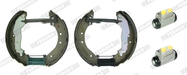 FERODO Bremsesett, trommebremse FMK569 FERODO FMK569 Bremsesett, trommebremse HONDA Civic IV Hatchback (EC, ED, EE) 1.6 i 16V 124 hk 1990