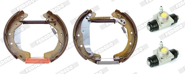 FERODO Bremsensatz, Trommelbremse FMK572 FERODO FMK572 Bremsensatz, Trommelbremse OPEL Astra G Coupe (T98) 1.8 16V (F07) 125 PS 2005