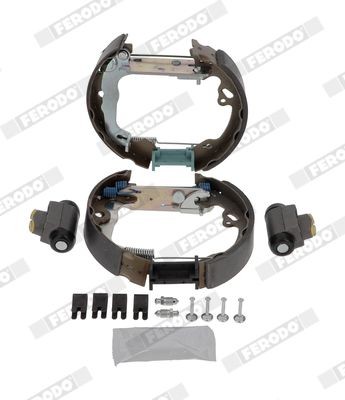 FERODO Remmenset, trommelrem FMK575 FERODO FMK575 Remschijf, trommelrem Ford Focus mk1 Sedan originele prijs