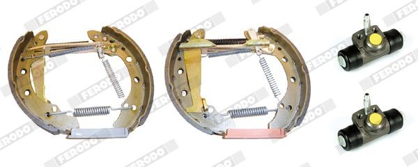 FERODO Σετ φρένων, ταμπουρόφρενα FMK581 FERODO FMK581 Σετ φρένων, ταμπουρόφρενα AUDI Coupe B2 (81, 85) 2.1 GT 131 PS 1984