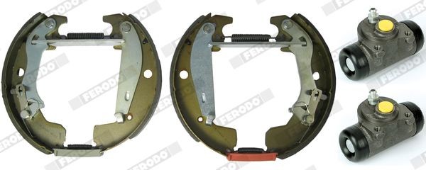 FERODO Bremsesett, trommebremse FMK595 FERODO FMK595 Trommelbremse Renault R21 B48 pris