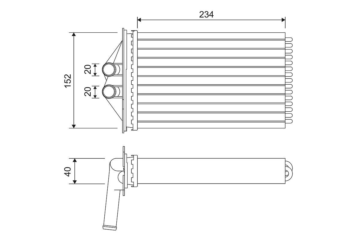 VALEO Scambiatore calore per riscaldamento abitacolo 715306 Scambiatore calore per riscaldamento abitacolo VALEO 715306 prezzo Aerazione Porsche 911 993