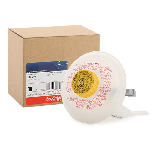 TOPRAN Expansion Tank, brake fluid 114 009 TOPRAN 114 009 VW Caddy II Estate brake fluid reservoir price