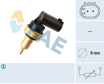 FAE Sensor, topplockstemperaturr 32706 FAE 32706 Kylvätsketemperatur sensor Mercedes C207 original