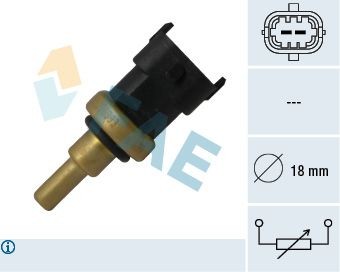 FAE Sonde de température, liquide de refroidissement 33495 Lancia KAPPA Sonde de température liquide de refroidissement FAE 33495
