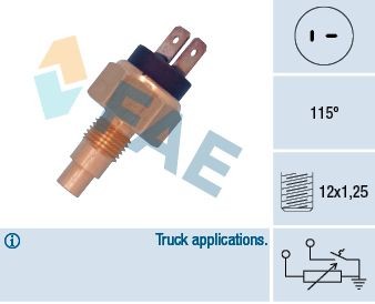 FAE Sensore, Temperatura refrigerante 34470 34470 costo Sensore di temperatura MERCEDES-BENZ VARIO FAE
