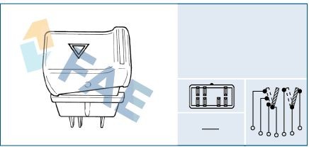 FAE Interruttore, Lampeggiatore d'emergenza 61110 FAE 61110 Interruttore, lampeggiatore d'emergenza Nissan Interstar Van prezzo