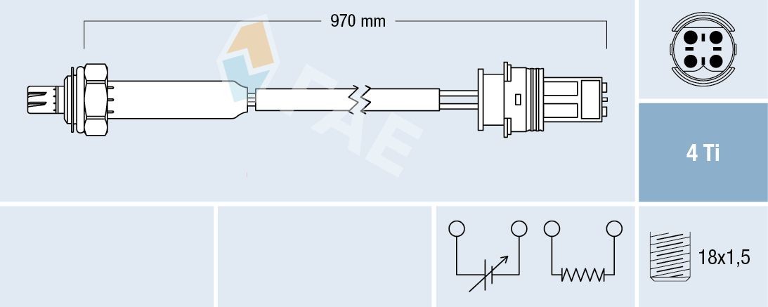 FAE Sonda lambda 77354 77354 costo Sonda lambda MG MGF FAE