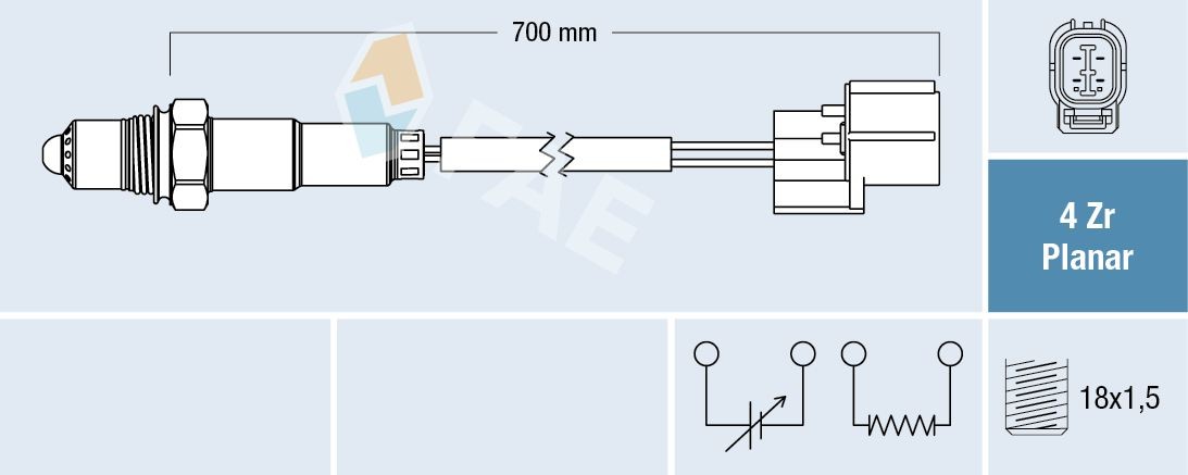 Lambdasonde FAE 77450 FAE 77450: Lambda sonde Honda CITY 2003