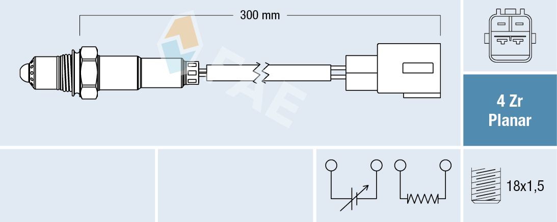FAE Lambdatunnistin 77454 77454 FAE Lambda anturi Peugeot 5008 hinta
