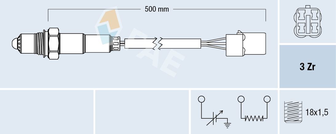 FAE Lambda andur 77479 77479 Lambda andur SUBARU JUSTY FAE