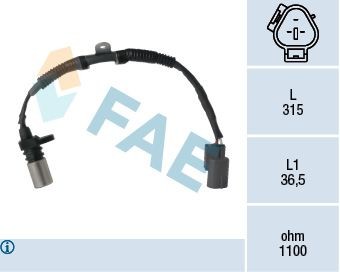 FAE Snímač impulzov kľukového hriadeľa 79299 Snímač otáčok motora FAE LEXUS 79299