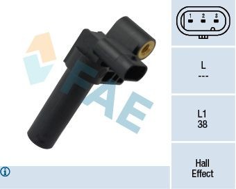 FAE Krumtapsføler 79377 79377 Krumtapaksel sensor CITROËN BERLINGO FAE