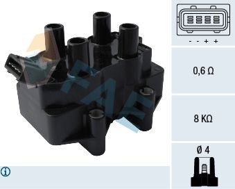 FAE Bobine 80272 80272 Ontstekingsspoel PEUGEOT 208 FAE