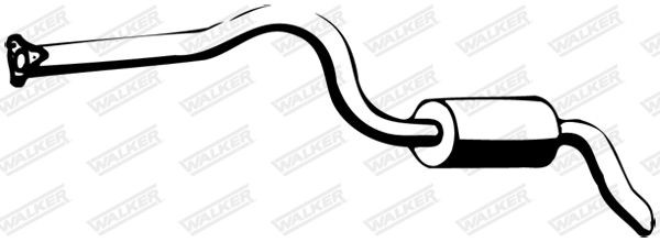 WALKER Einddemper 03405 Land Rover DEFENDER Einddemper WALKER 03405